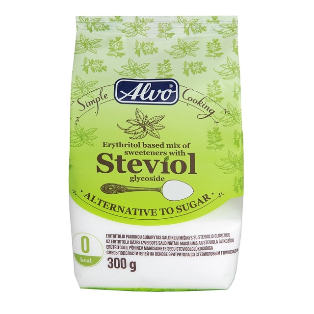 Saldiklių mišinys STEVIJA ALVO, 300 g
