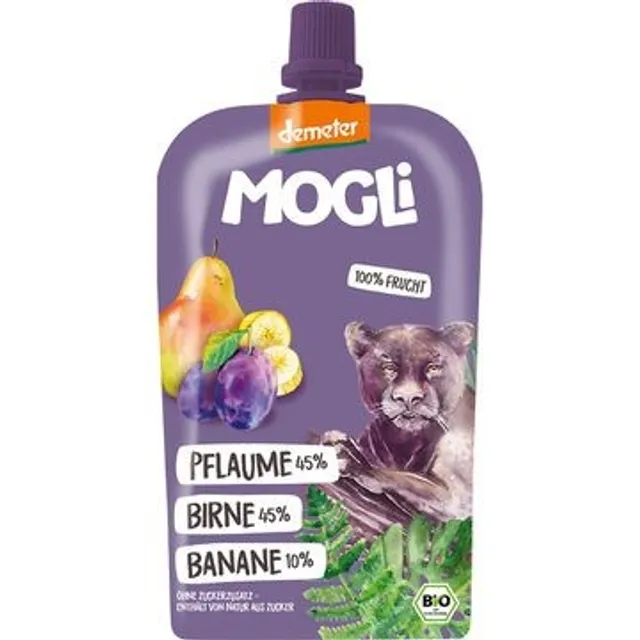 Пюре из слив, груш, бананов, биодинамическое MOGLI, 100 г