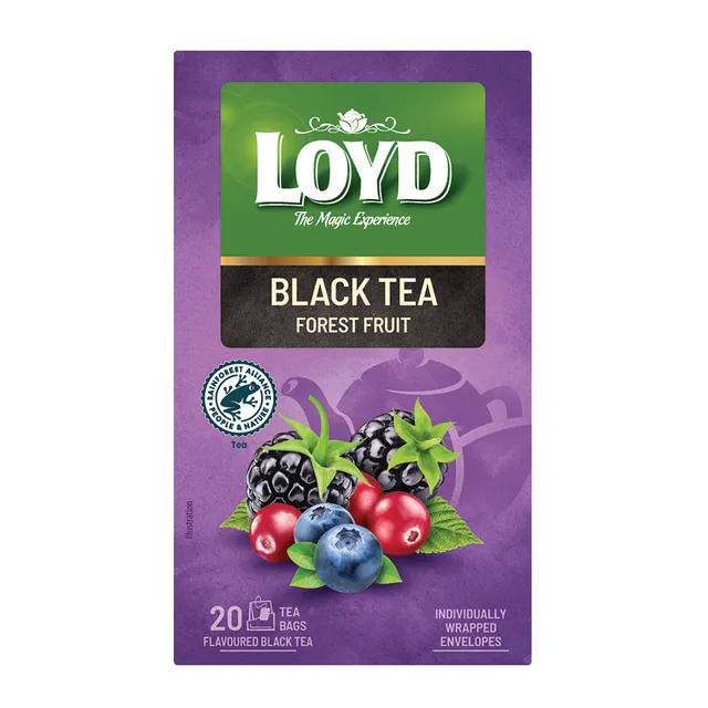 Чёрный чай со вкусом лесных ягод LOYD LDS, 20 шт.