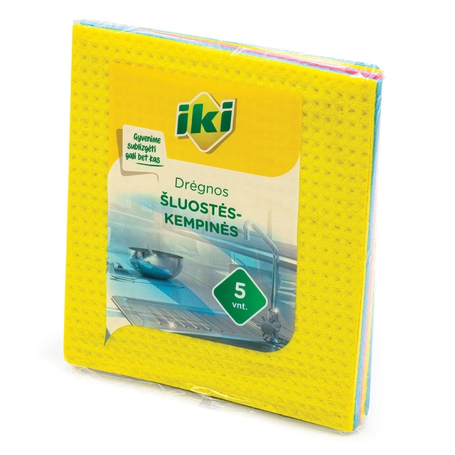 Drėgnos šluostės IKI JUMBO, 5 vnt.