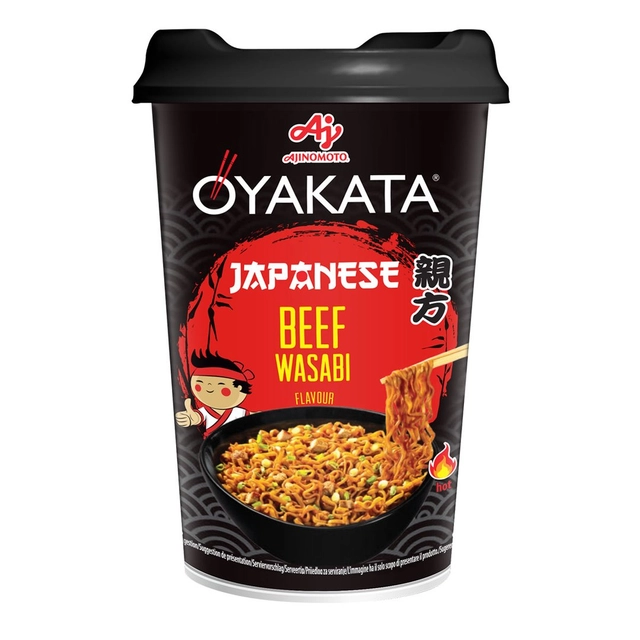 Быстро готовящиеся лапша OYAKATA ЯПОНСКАЯ ГОВЯДИНА WASABI, 93 г