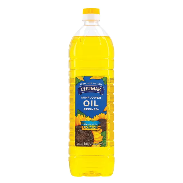 Rafinuotas saulėgrąžų aliejus CHUMAK, 1 l