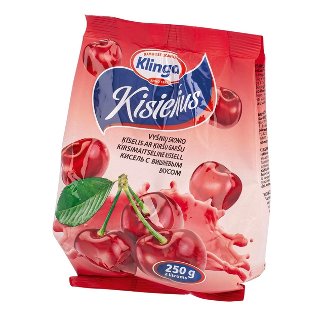 Vyšnių skonio kisielius KLINGAI, 250 g