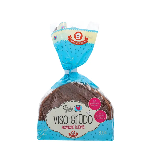 Viso grūdo bemielė duona BEATOS VIRTUVĖS, 300 g