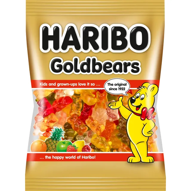 Saldainiai - guminukai HARIBO AUKSINIAI MEŠKUČIAI, 100 g