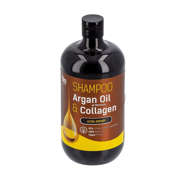 Maroko argano aliejus ir kolagenas šampūnas visų tipų plaukams BIO NATURELL, 946 ml