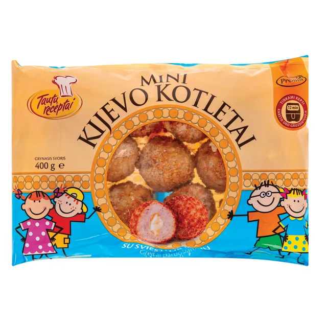 Мини котлеты Киевские с маслом и сыром TAUTŲ RECEPTAI, 400 г
