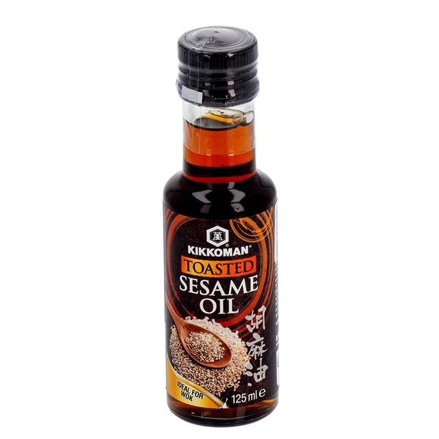 Skrudintų sezamų aliejus KIKKOMAN, 125 ml