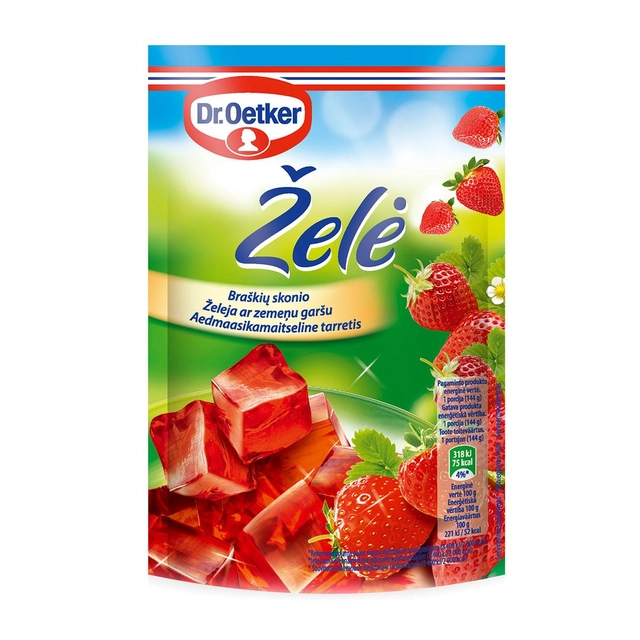 Želė braškių skonio DR. OETKER, 72 g