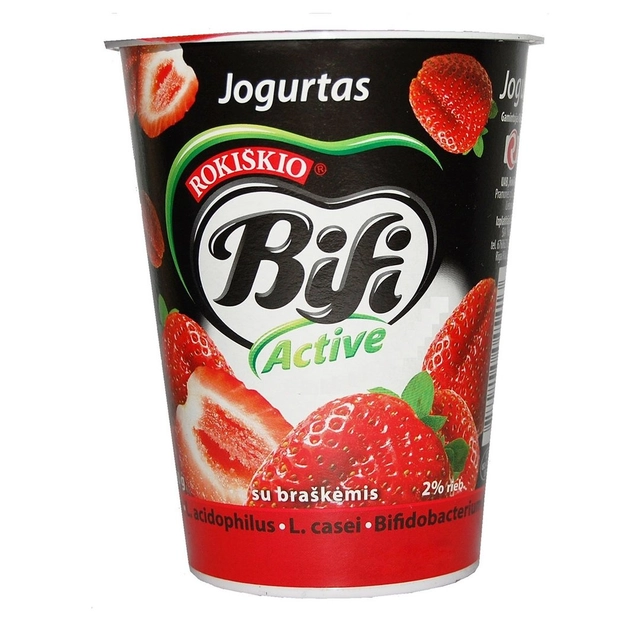 Jogurtas su braškėmis BIFI ACTIVE, 360 g