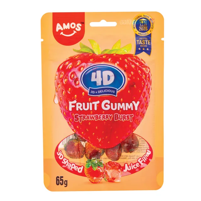Guminukai AMOS 4D STRAWBERRY BRUST, 65 g