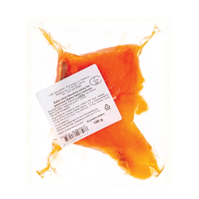 Cold smoked Atlantic salmon fillet for salads, 100 g