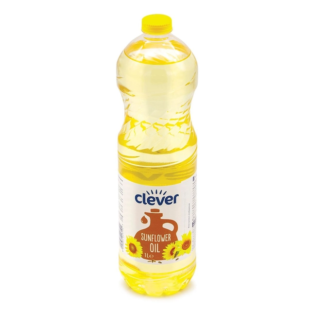 Saulėgrąžų aliejus CLEVER, 1 l
