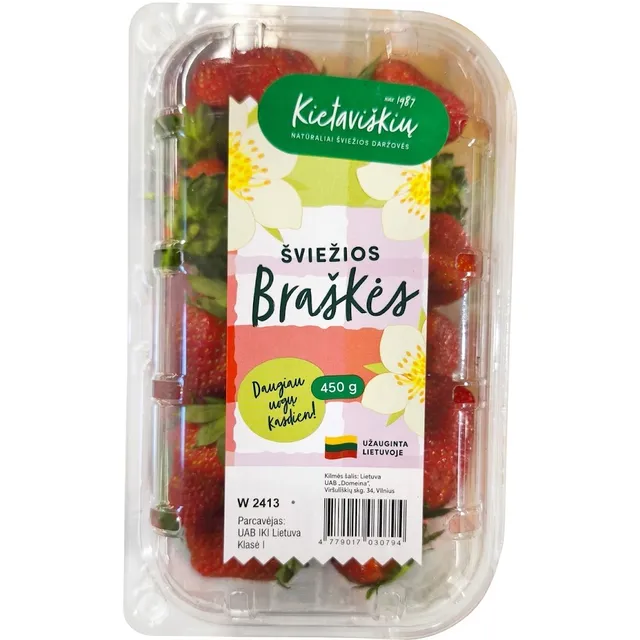 Lietuviškos braškės, 450 g