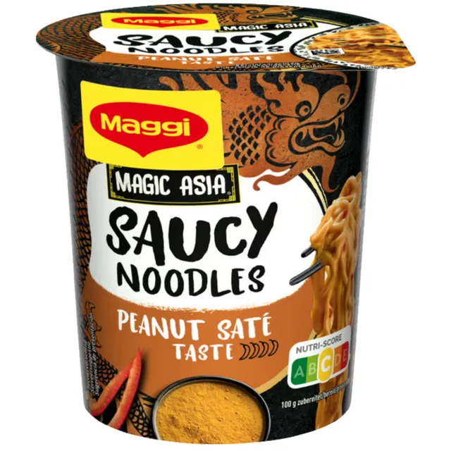 Instant noodles with peanut flavor sauce MAGGI PEANUT SATE, 75 g
