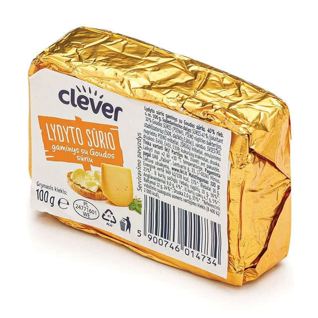 Melted cheese product with Gouda cheese CLEVER, 100 g