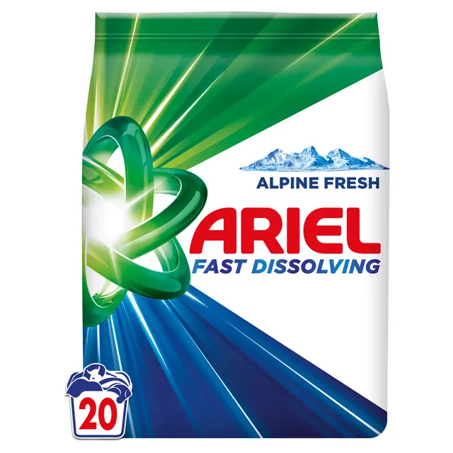 Skalbimo milteliai ARIEL ALPINE FRESH, 20 skalb., 1,1 kg