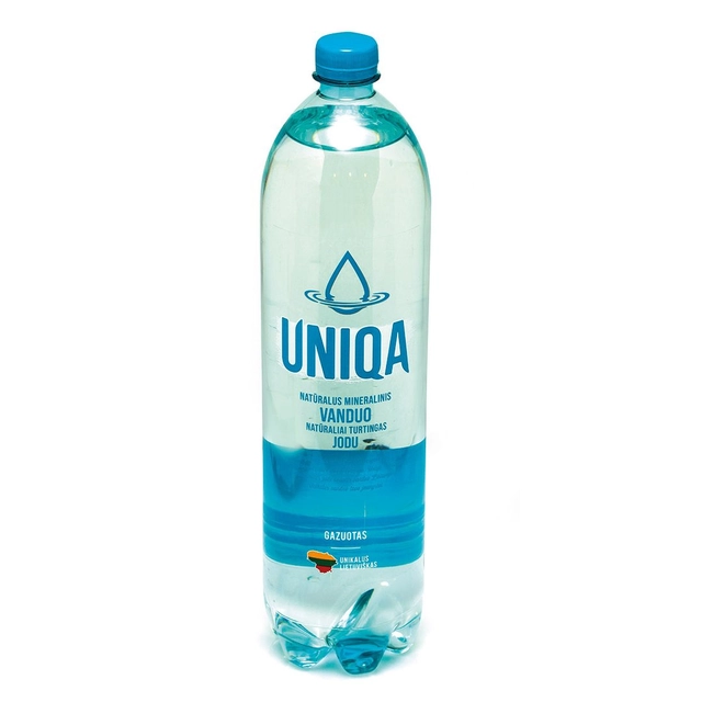 Gazuotas mineralinis vanduo UNIQA, 1,5 l