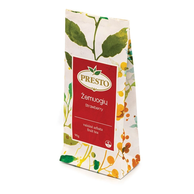 Biri vaisinė žemuogių arbata PRESTO, 90 g