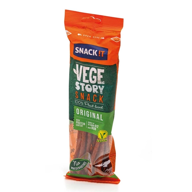 Karštai rūkytos. augalinės dešrelės VEGAN KABANOS, 90 g