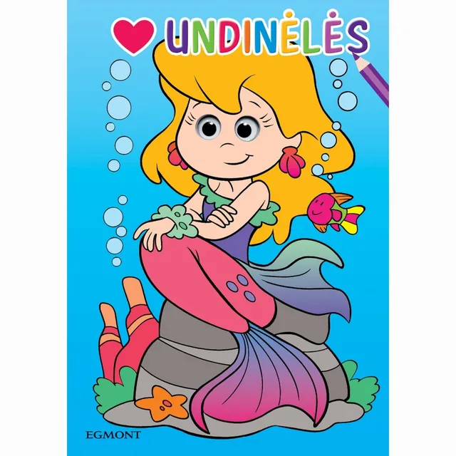 Spalvinimo knygelė UNDINĖLĖS