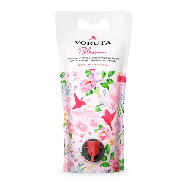 Vaisių ir uogų gėrimas VORUTA BLOSSOM (7%), 1 l