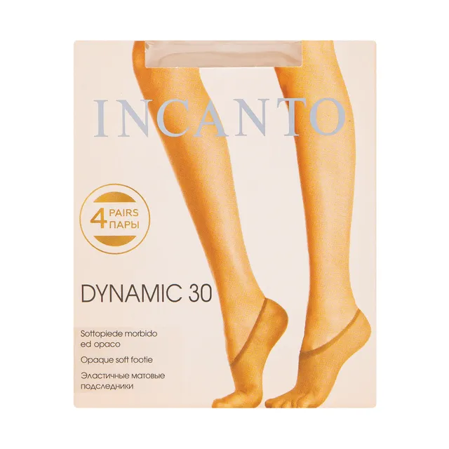 Moteriškos pėdutės INCANTO DYNAMIC 30 DEN, vienas dydis, spalva MELON