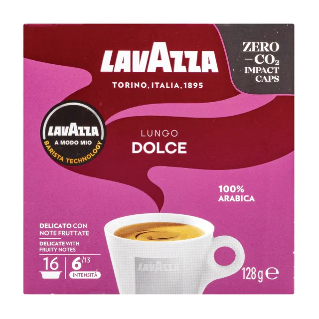 Kavos kapsulės LAVAZZA A MODO MIO LUNGO DOLCE, 16 vnt.