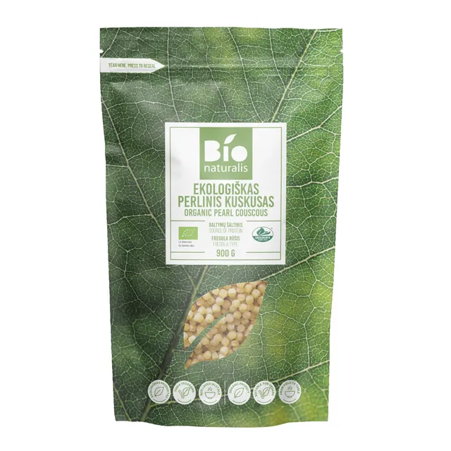 Organic pearl couscous BIONATURALIS, 900 g