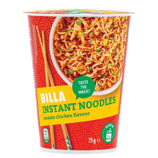 Instant noodles BILLA SESAME CHICKEN FLAVOUR, 75 g