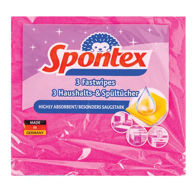 Universalios šluostės SPONTEX FASTWIPES, 3 vnt.