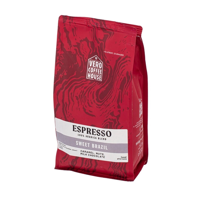 Кофейные зерна VERO COFFEE HOUSE ESPRESSO SWEET BRAZIL, 500 г