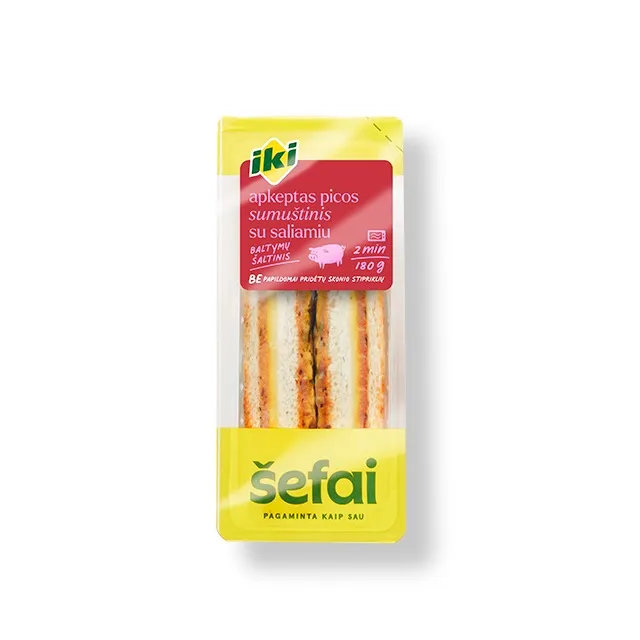 Baked pizza sandwich with salami, IKI ŠEFAI, 180 g