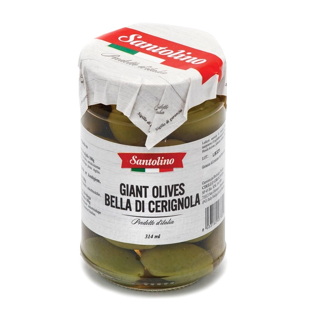 Large green olives BELLA DI CERIGNOLA SANTOLINO, 290 g