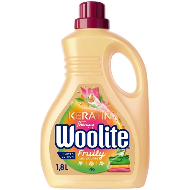 Liquid detergent for colored fabrics WOOLITE KERATIN THERAPY FRUITY, 1.8 l