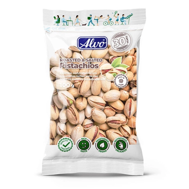 Pistacijos kepintos, sūdytos ALVO, 100 g