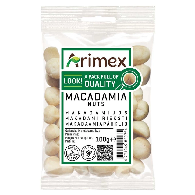 Makadamijos riešutai ARIMEX, 100 g