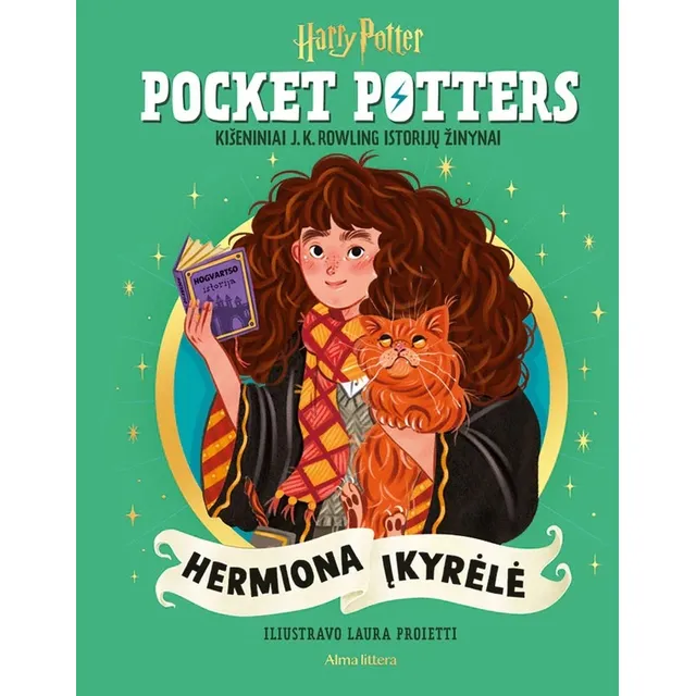 Knyga HERMIONA ĮKYRĖLĖ. POCKET POTTERS. KIŠENINIAI ISTORIJŲ ŽINYNAI