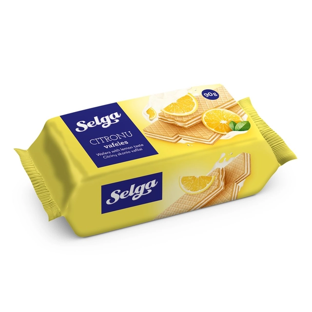 Lemon flavored wafers SELGA, 90 g