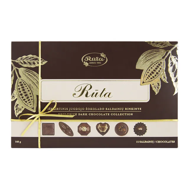 Dark chocolate candy set RŪTA, 160 g