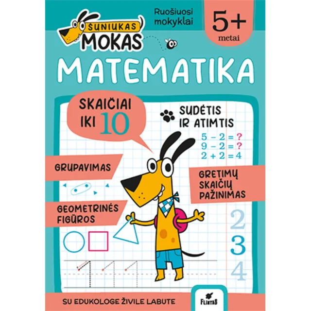 Knyga ŠUNIUKAS MOKAS. MATEMATIKA NUO 5M