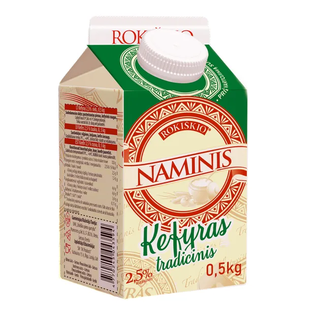 Kefir ROKIŠKIO HOMEMADE, 2.5% fat, 500 g