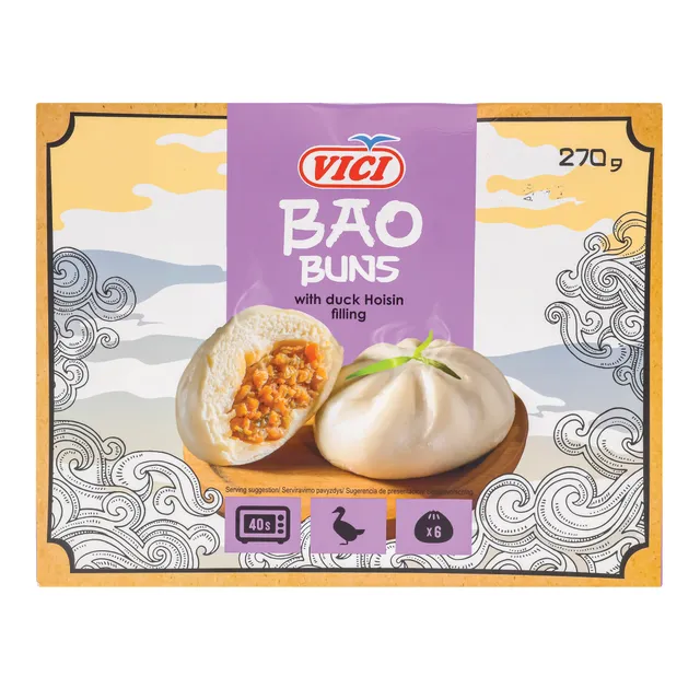 Bao bandelės su antiena ir hoisin padažu, 0,27kg