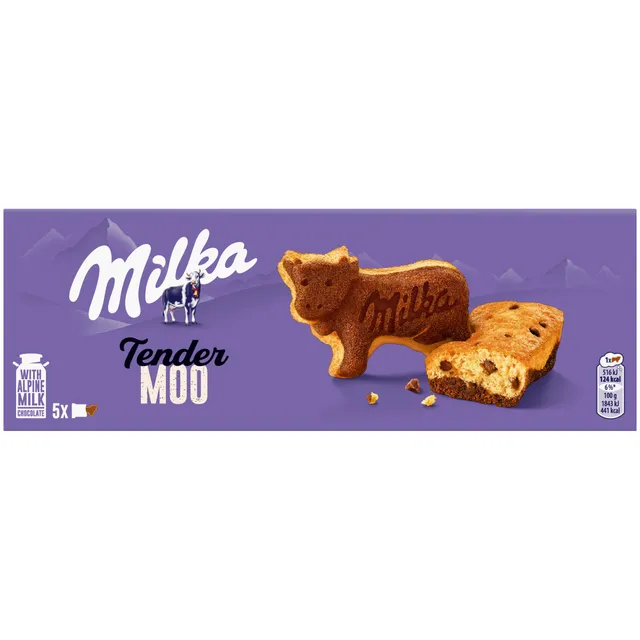 Biscuit cakes MILKA TENDER MOO, 140 g
