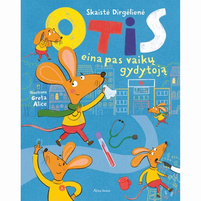 Knyga OTIS PAS GYDYTOJĄ. UŽDUOTYS SU  LIPDUKAIS 2-4 M. VAIKAMS