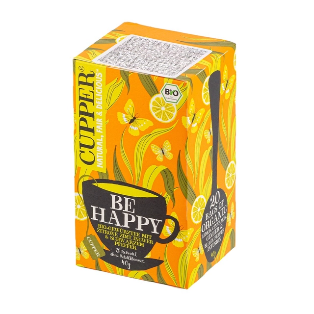 Ekologiška citrinų, cinamono, imbiero ir juodųjų pipirų arbata CUPPER, 20 vnt.