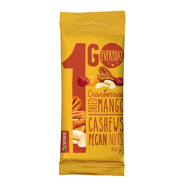 Džiovintų vaisių ir riešutų mišinys ARIMEX 1GO, 50 g