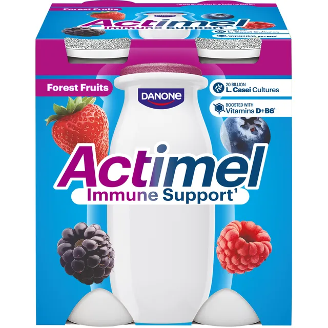 Йогурт с лесными ягодами ACTIMEL, 4x100 г