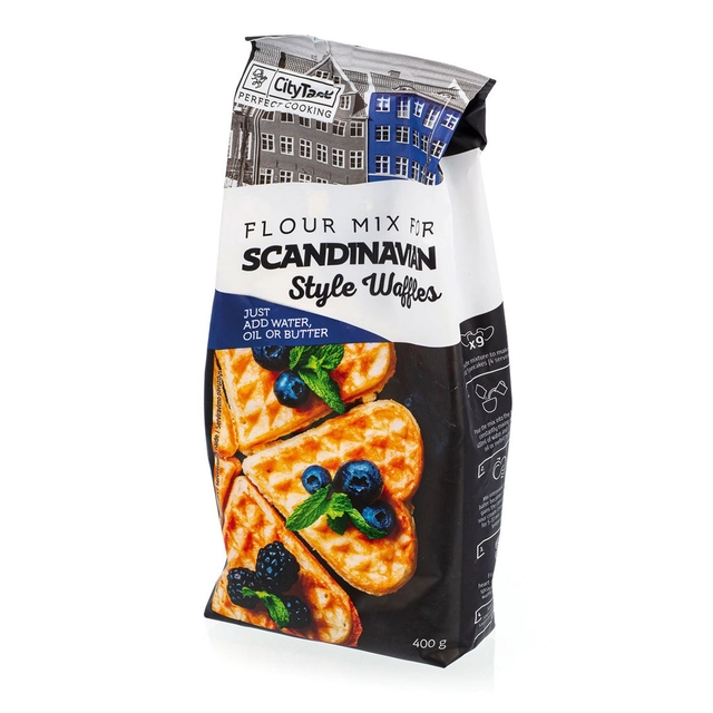 Miltinis mišinys skandinaviško stiliaus vafliams CITY TASTE, 400 g