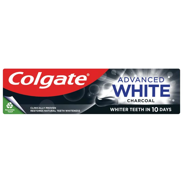 Зубная паста COLGATE ADVANCED WHITE CHARCOAL, 75 мл